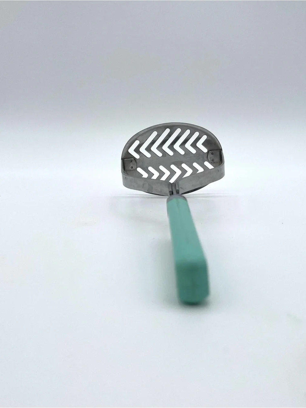 Maid Of Honor Stainless Potato Masher Aqua Turquoise Composite Kitchen Vintage